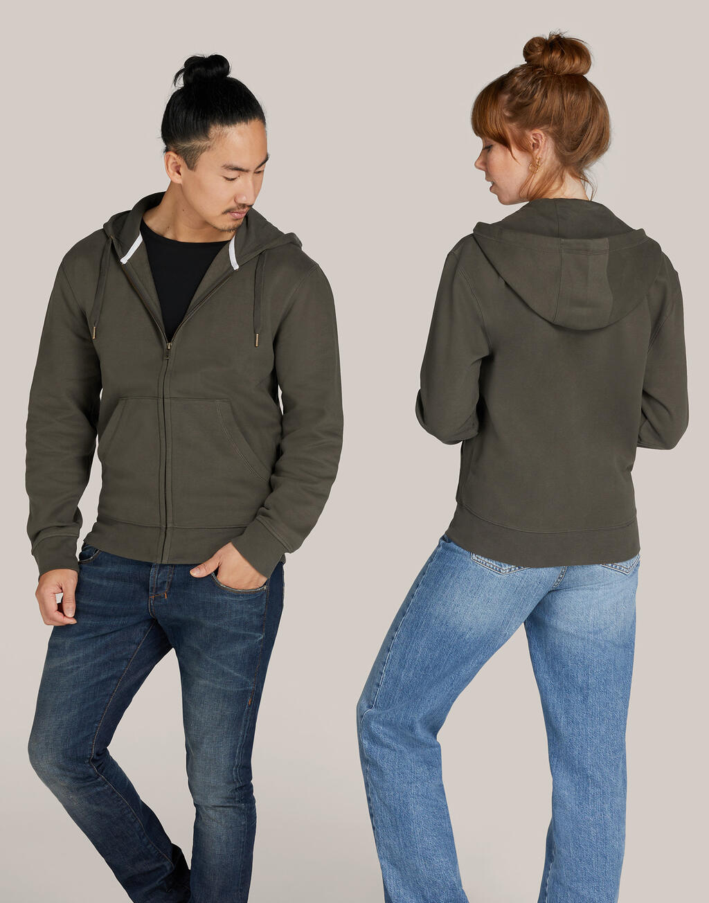 Signature Tagless Hooded Full Zip Unisex - ShirtStore