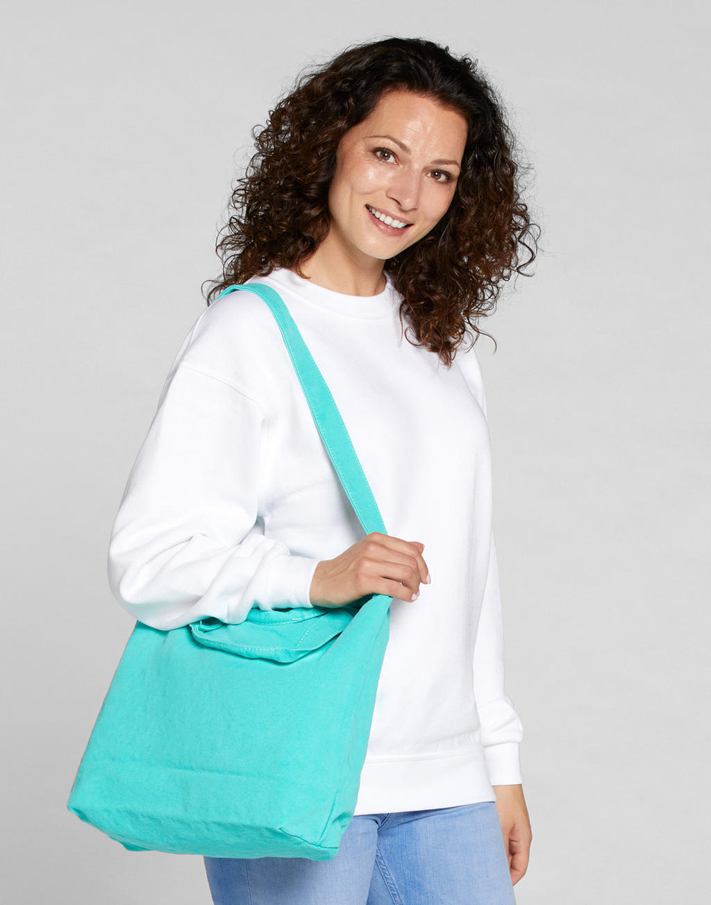  Unisex Crew Sweat  in Farbe White