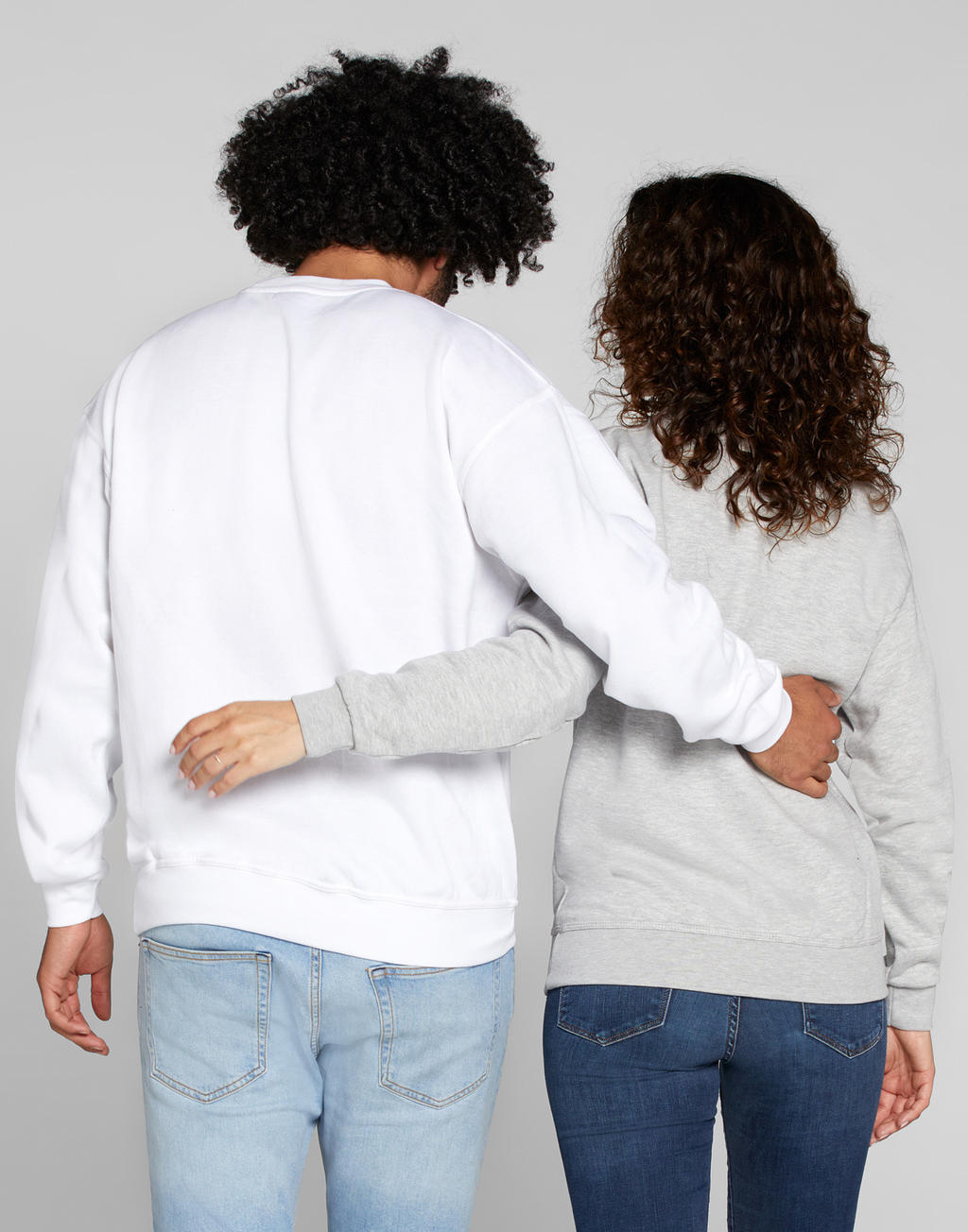  Unisex Crew Sweat  in Farbe White