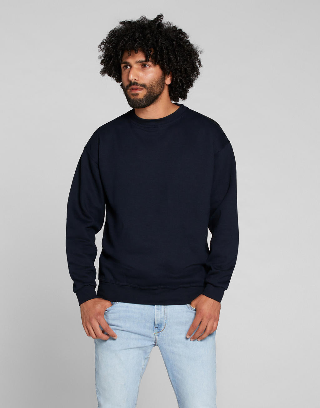  Unisex Crew Sweat  in Farbe White