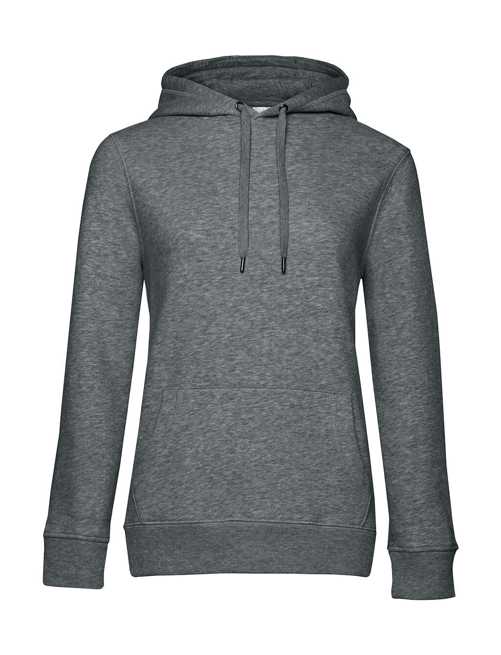  QUEEN Hooded_° in Farbe Heather Mid Grey