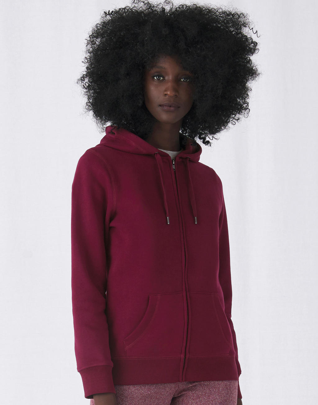  QUEEN Zipped Hood_° in Farbe White