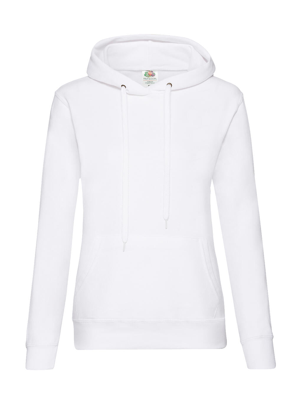  Ladies' Classic Hooded Sweat in Farbe White