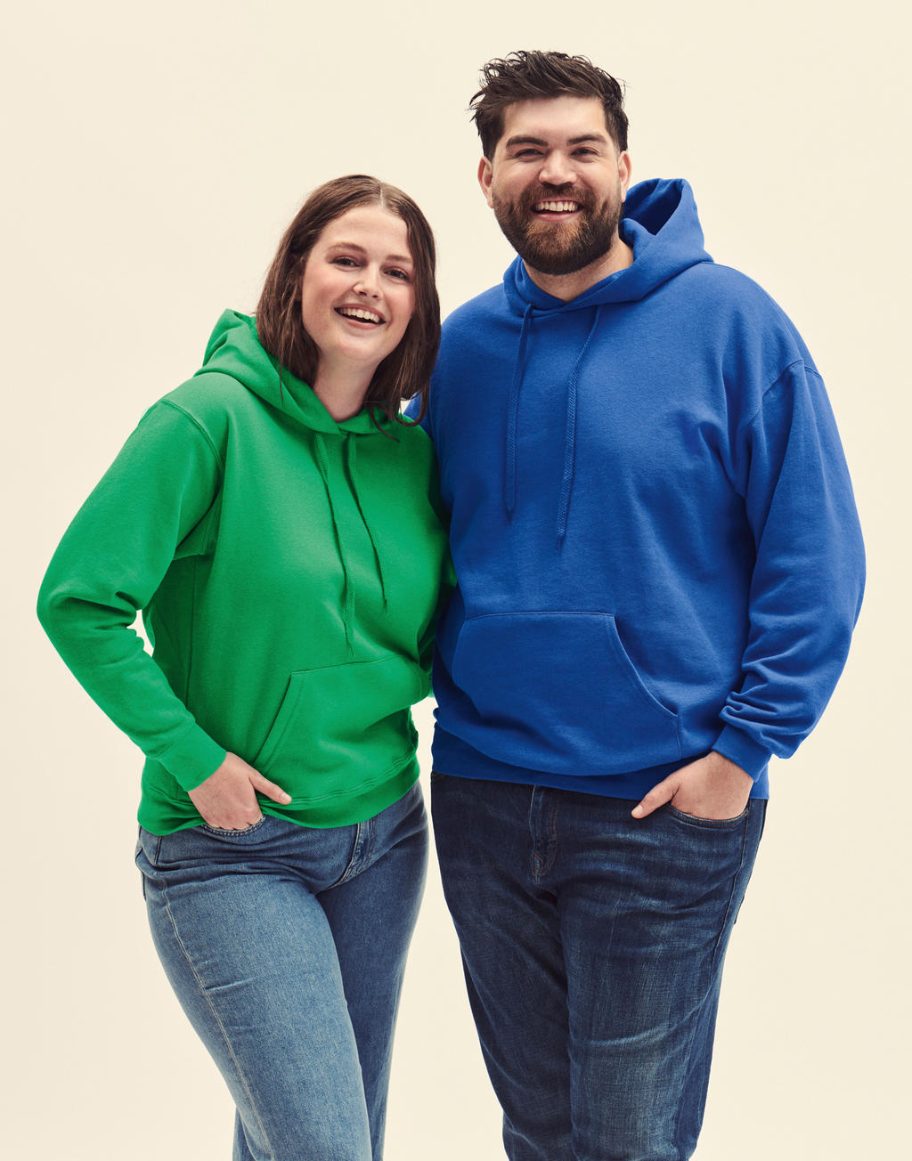  Ladies' Classic Hooded Sweat in Farbe White