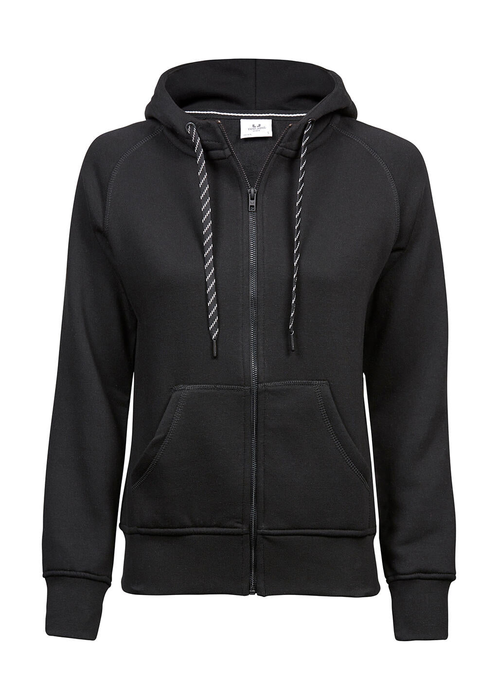  Ladies' Fashion Full Zip Hood in Farbe Black