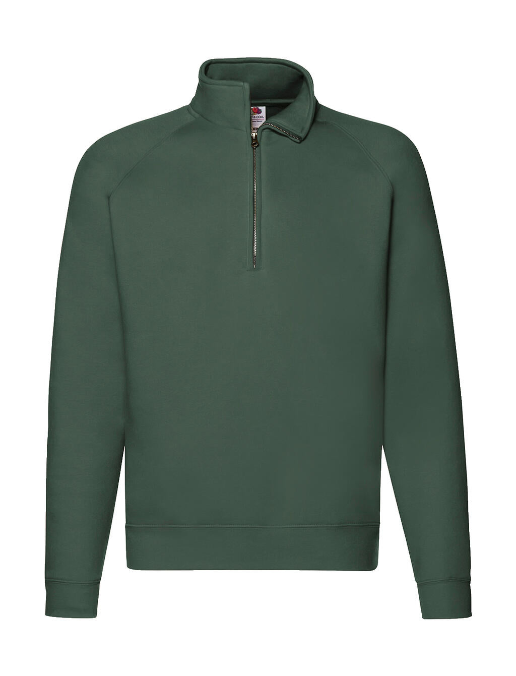  Premium Zip Neck Sweat in Farbe Bottle Green