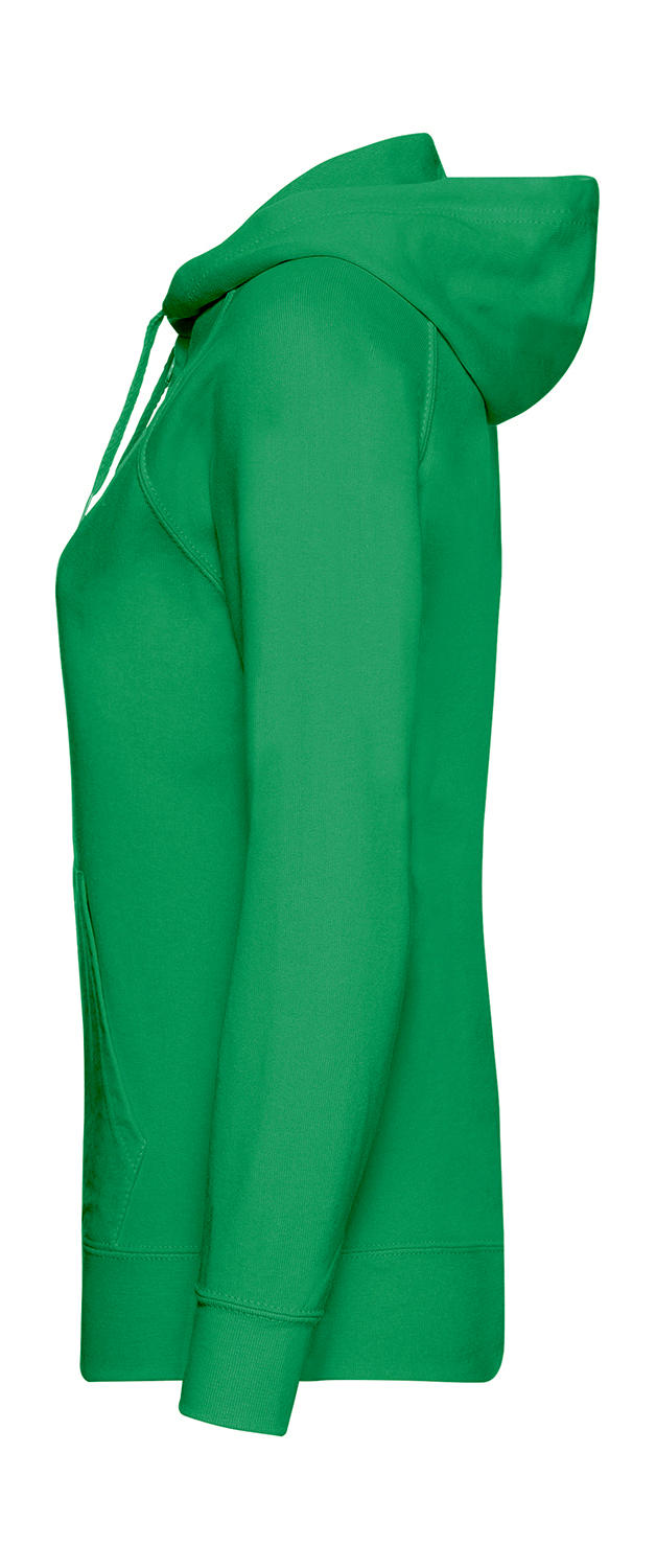  Ladies' Lightweight Hooded Sweat Jacket in Farbe White