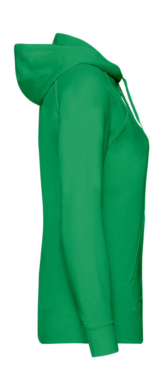  Ladies' Lightweight Hooded Sweat Jacket in Farbe White