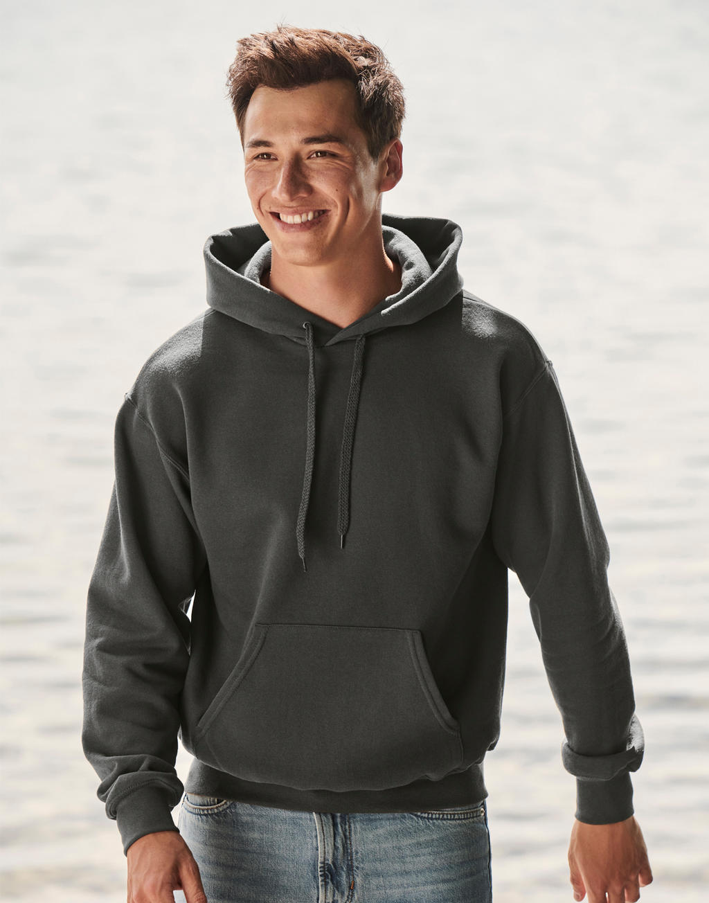  Classic Hooded Sweat in Farbe White
