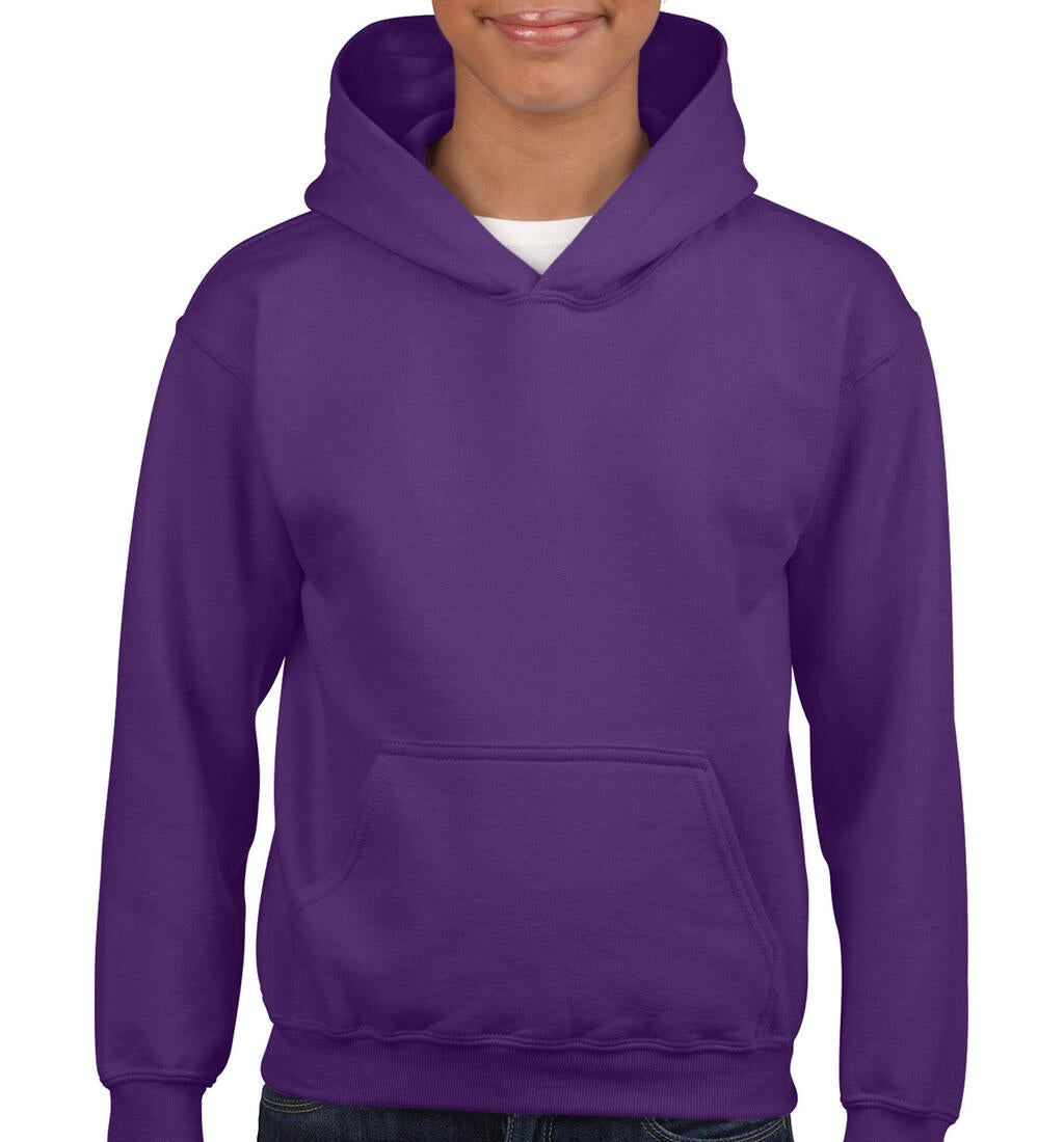  Heavy Blend Youth Hooded Sweat in Farbe Purple