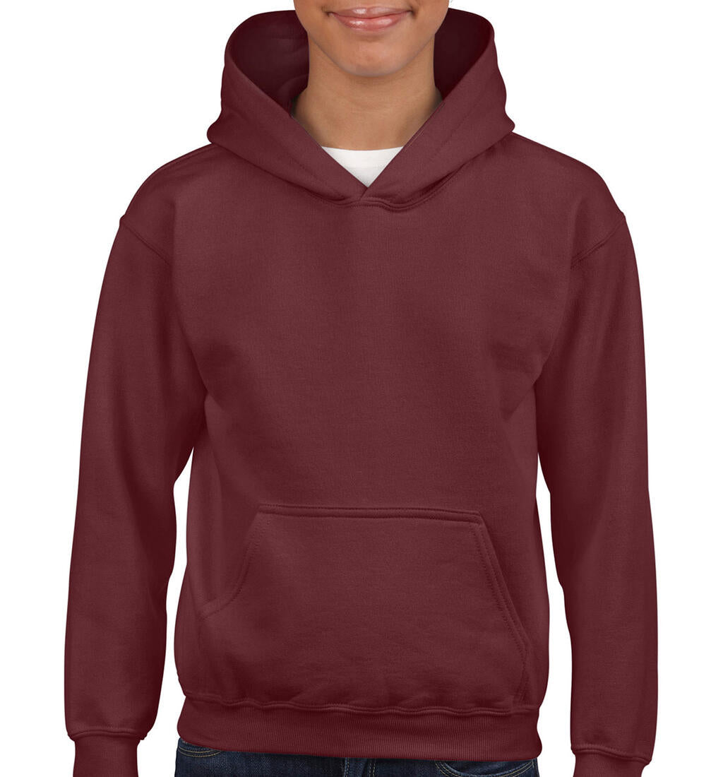 Heavy Blend Youth Hooded Sweat in Farbe Maroon