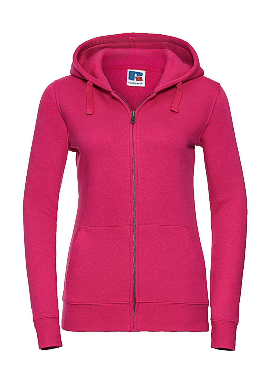  Ladies' Authentic Zipped Hood in Farbe Fuchsia
