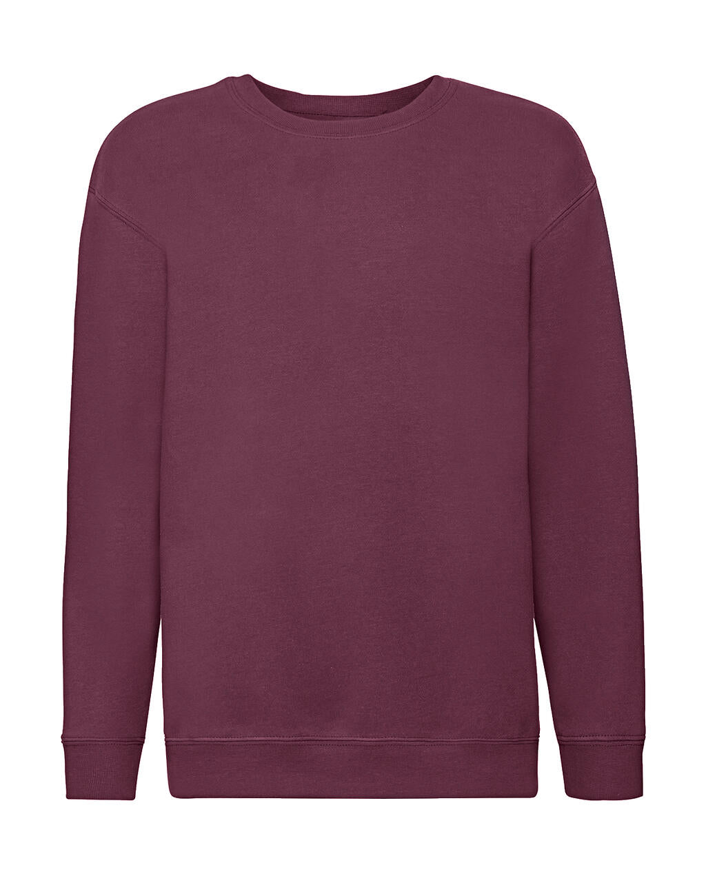 Kids' Premium Set-In Sweat in Farbe Burgundy