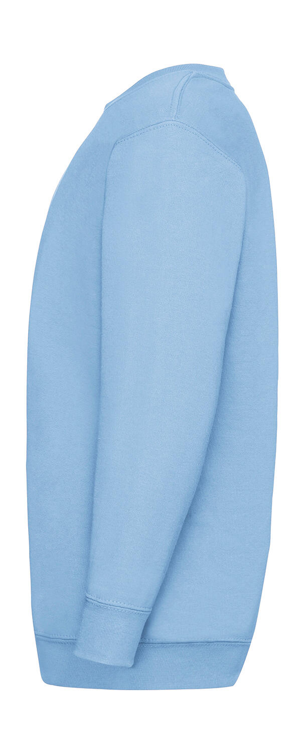  Kids' Classic Set-In Sweat in Farbe White
