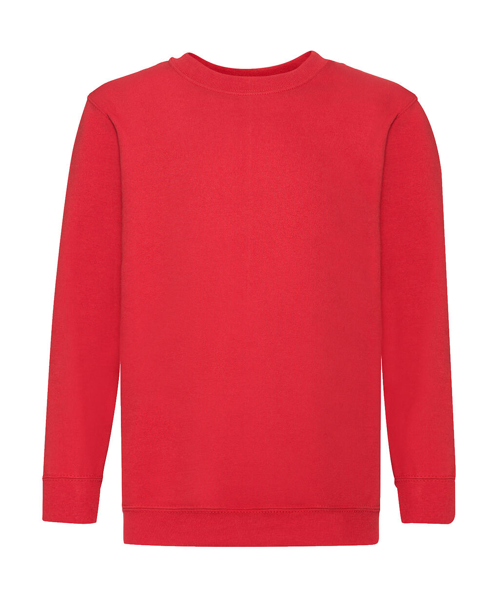  Kids' Classic Set-In Sweat in Farbe Red