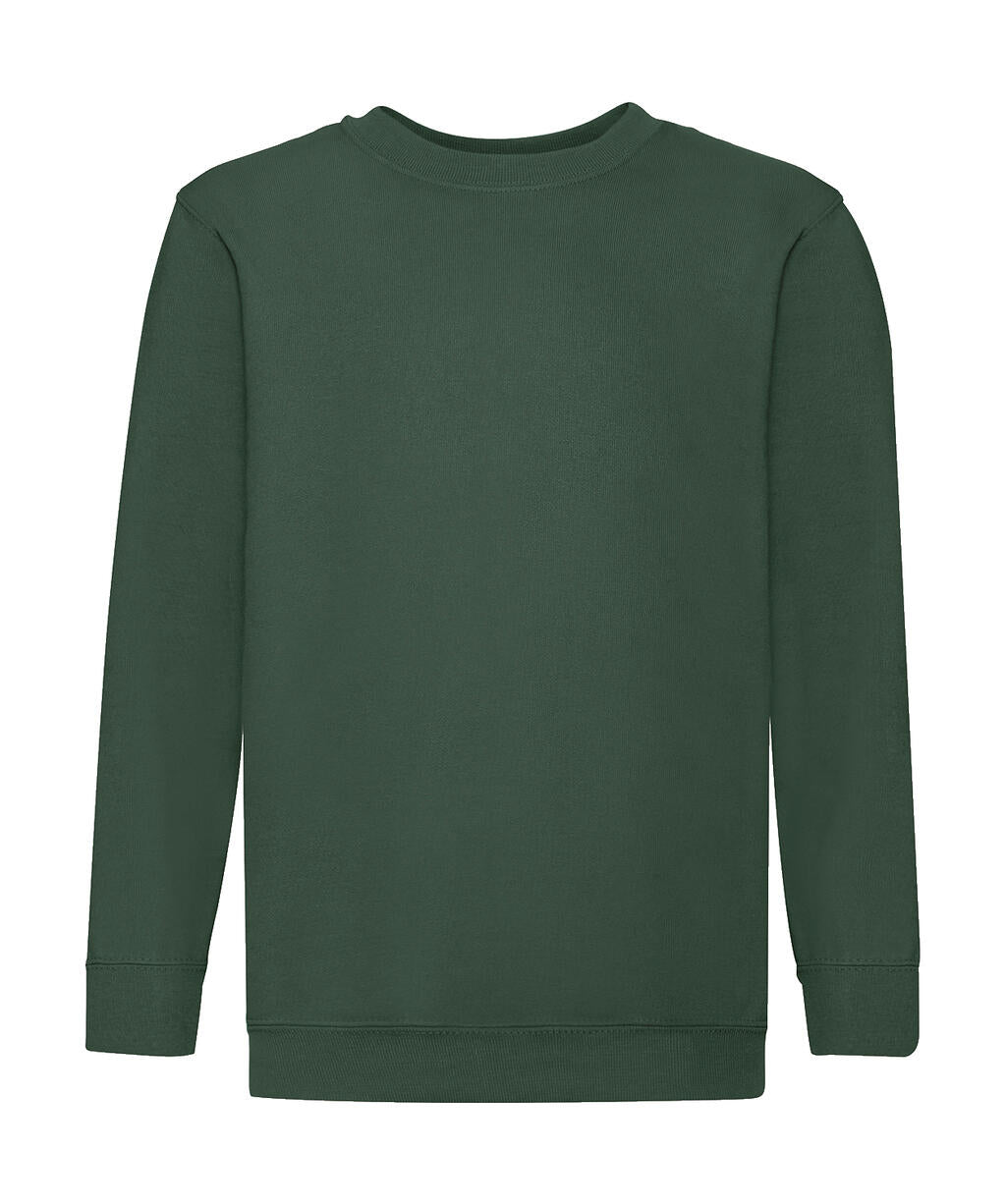  Kids' Classic Set-In Sweat in Farbe Bottle Green