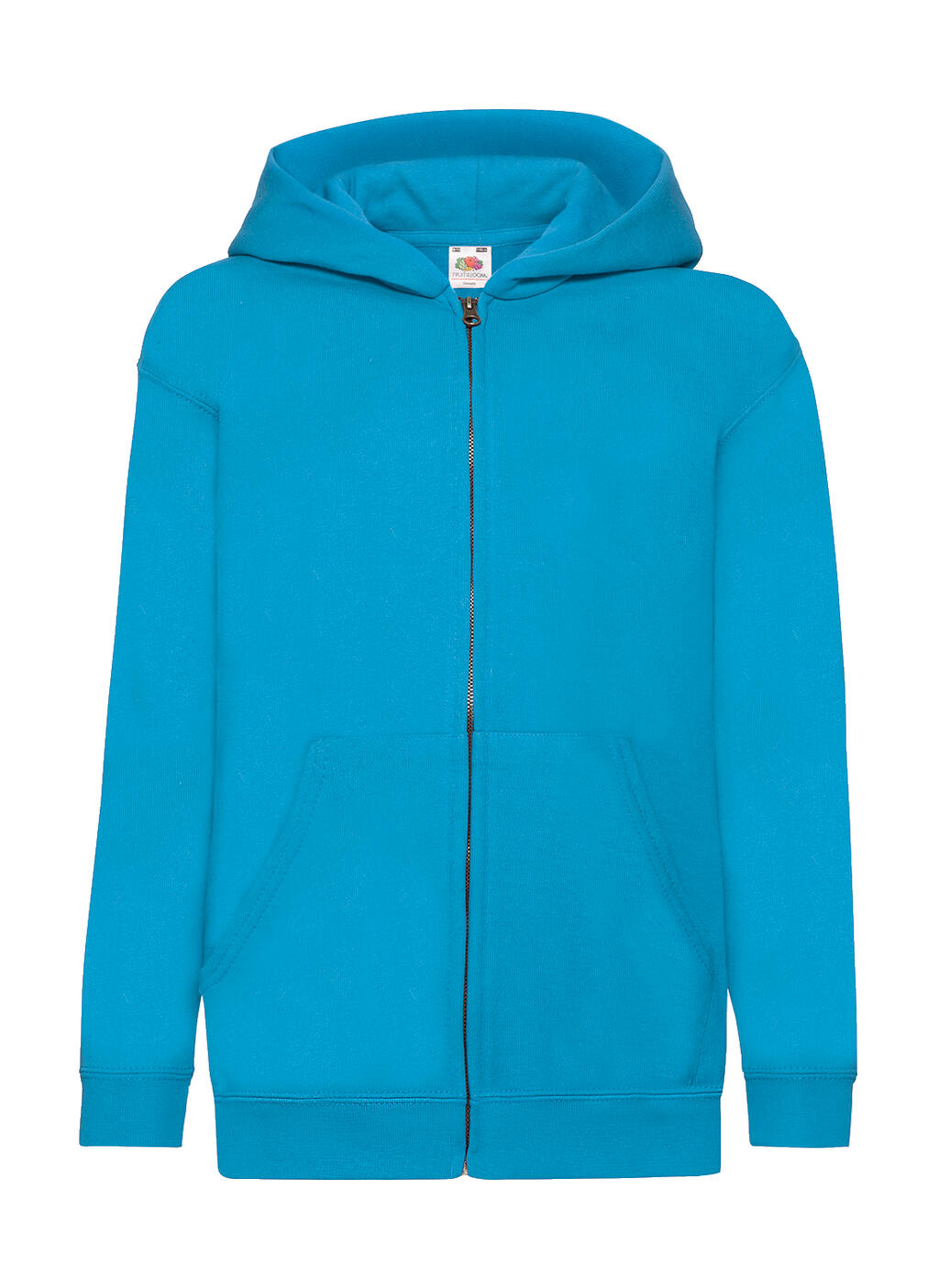  Kids' Classic Hooded Sweat Jacket in Farbe Azure Blue