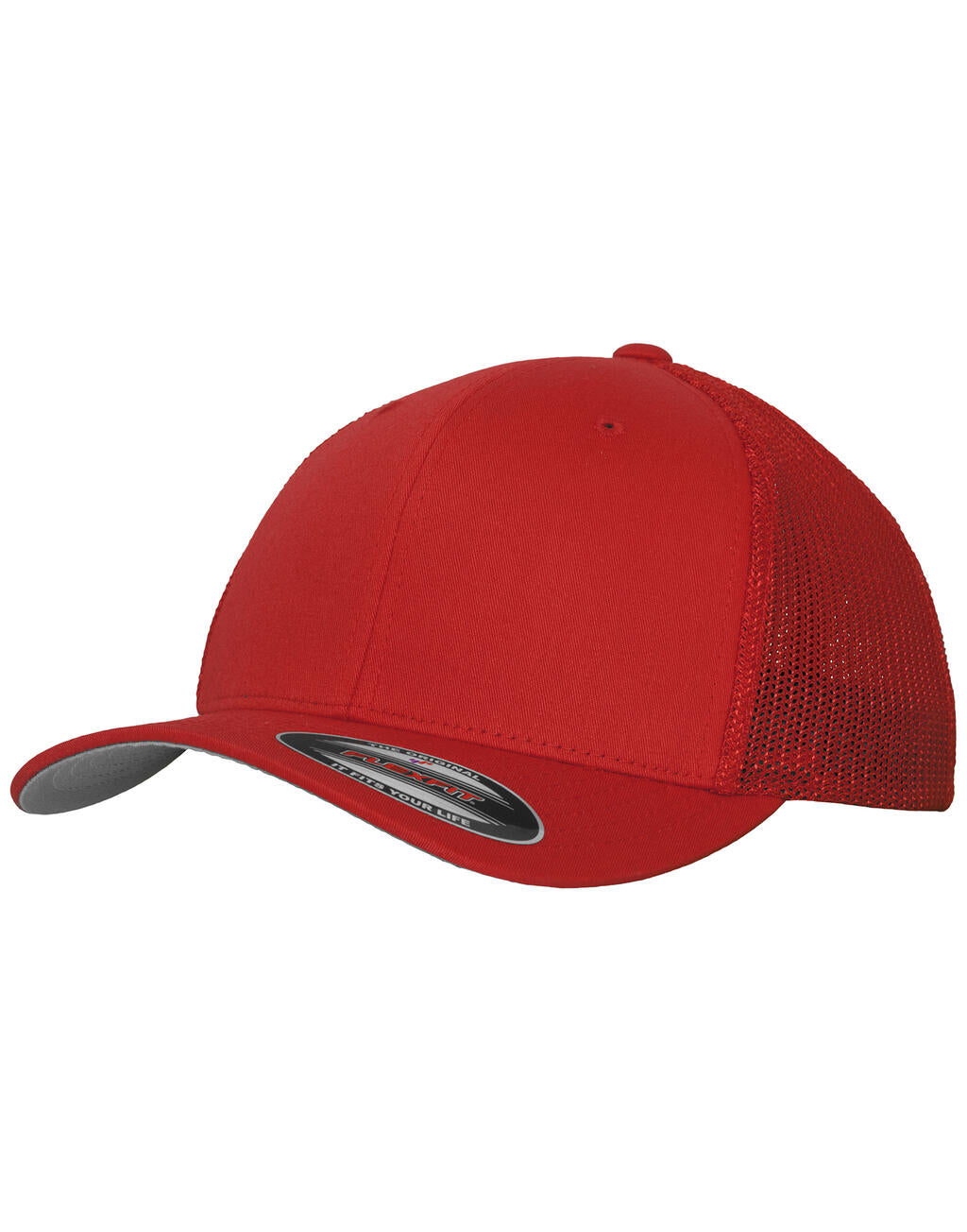  Mesh Cotton Twill Trucker Cap in Farbe White