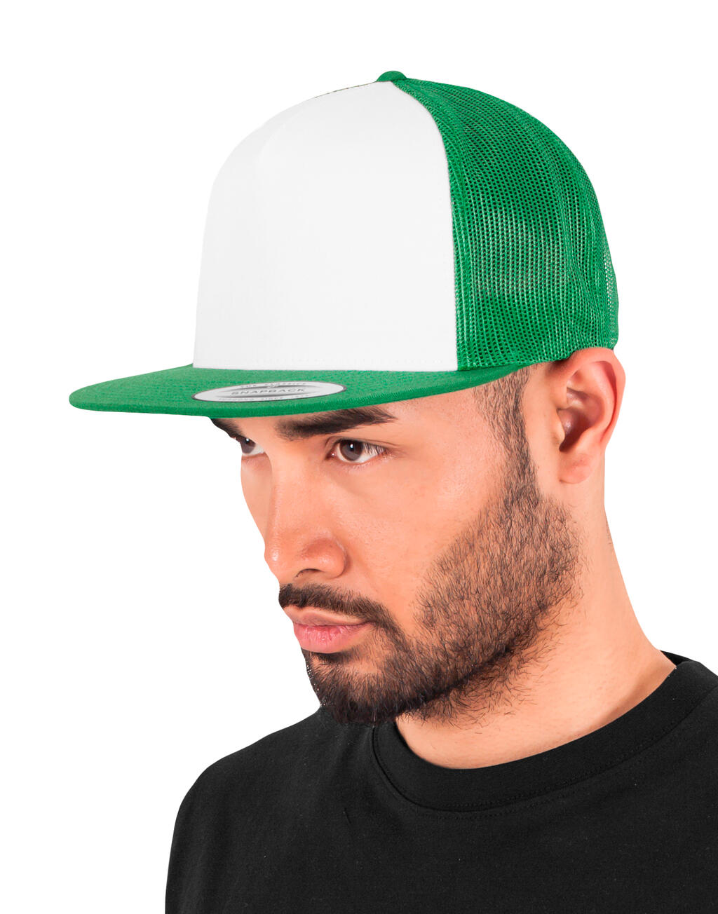  Classic Trucker Cap in Farbe Black/White/Black