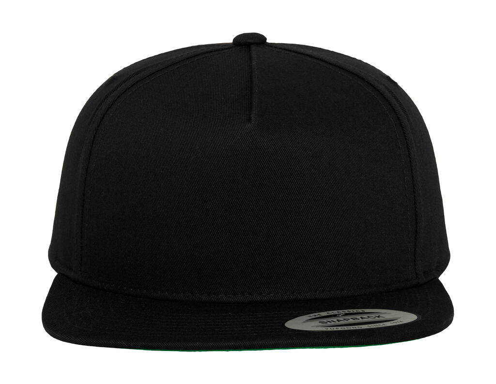  Classic 5 Panel Snapback in Farbe Black