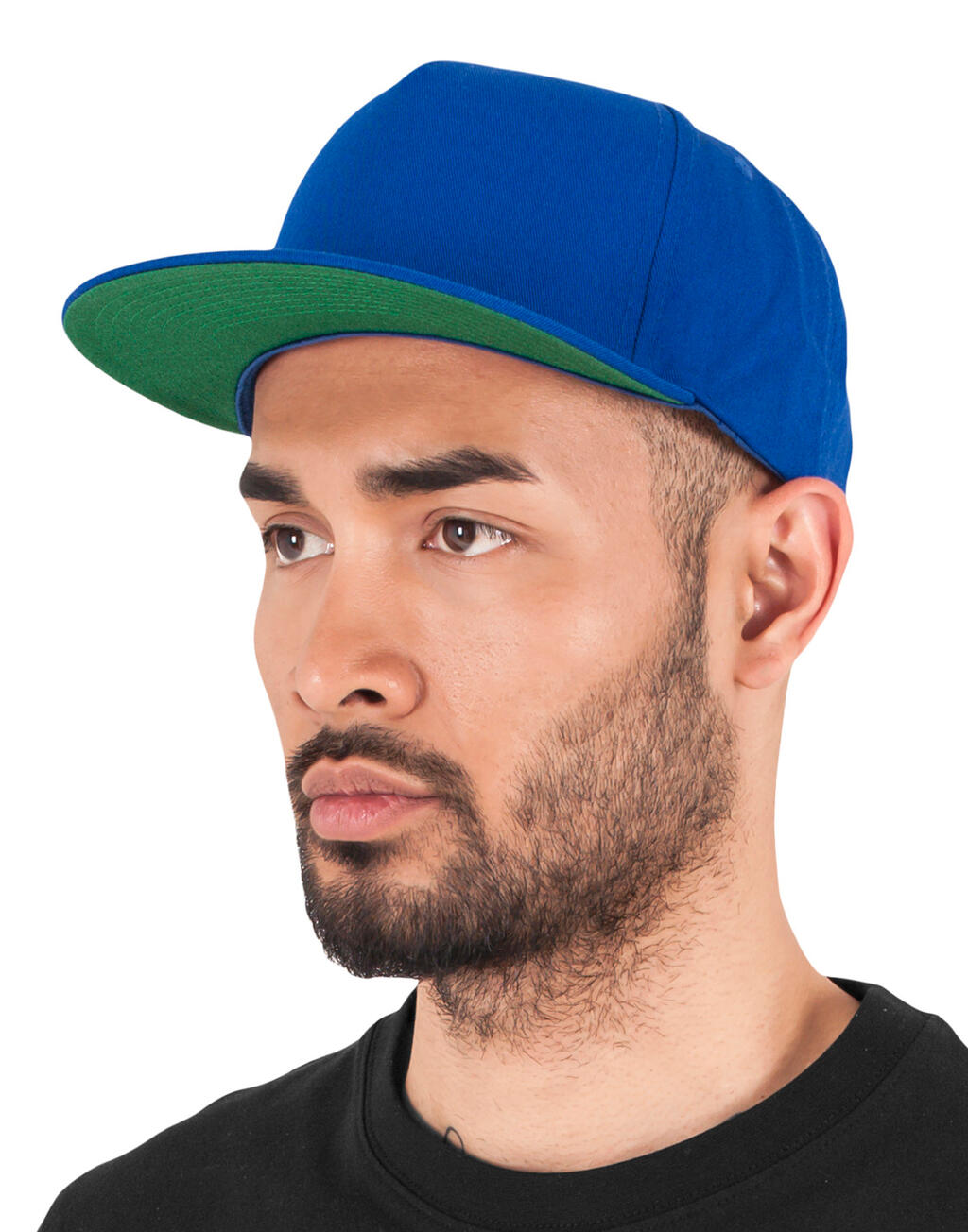  Classic 5 Panel Snapback in Farbe White