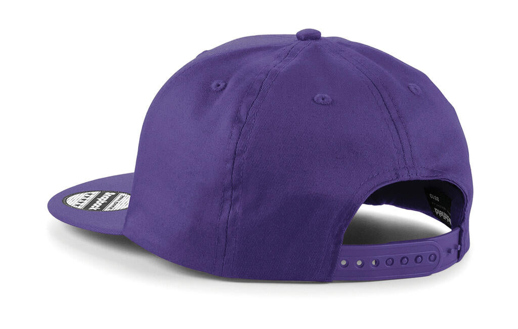  5 Panel Snapback Rapper Cap in Farbe White