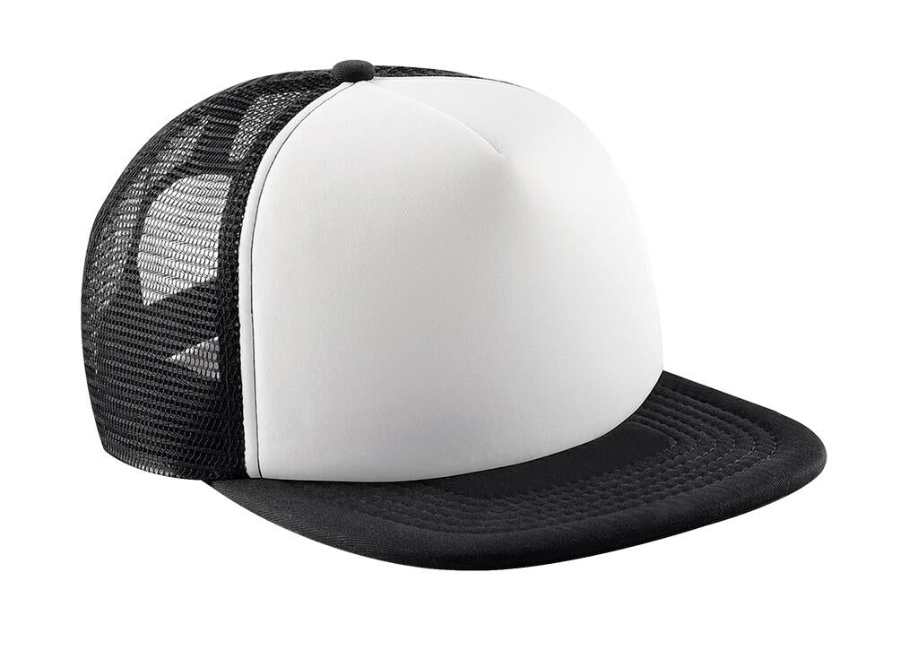  Junior Vintage Snapback Trucker in Farbe Black/White