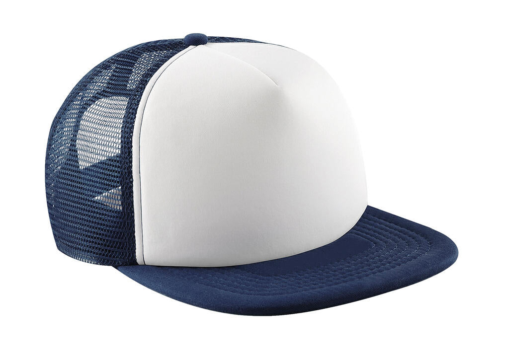  Junior Vintage Snapback Trucker in Farbe French Navy/White
