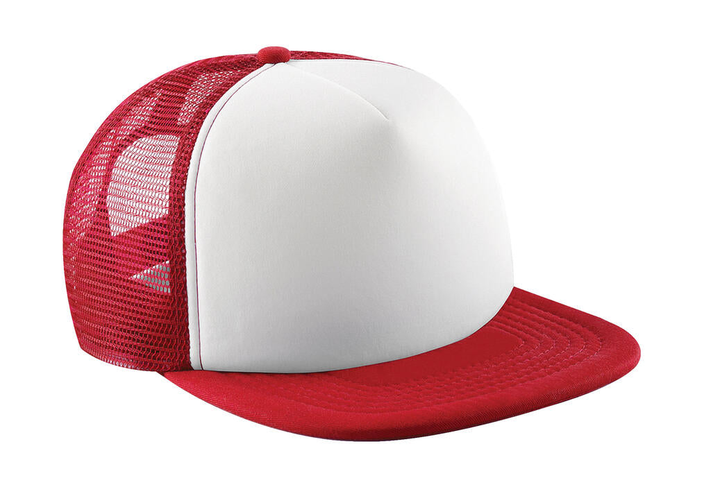  Junior Vintage Snapback Trucker in Farbe Classic Red/White