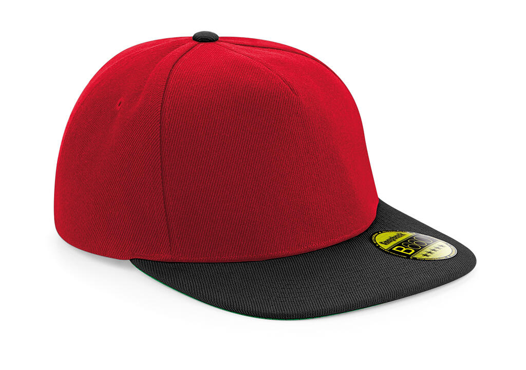  Original Flat Peak Snapback in Farbe Classic Red/Black