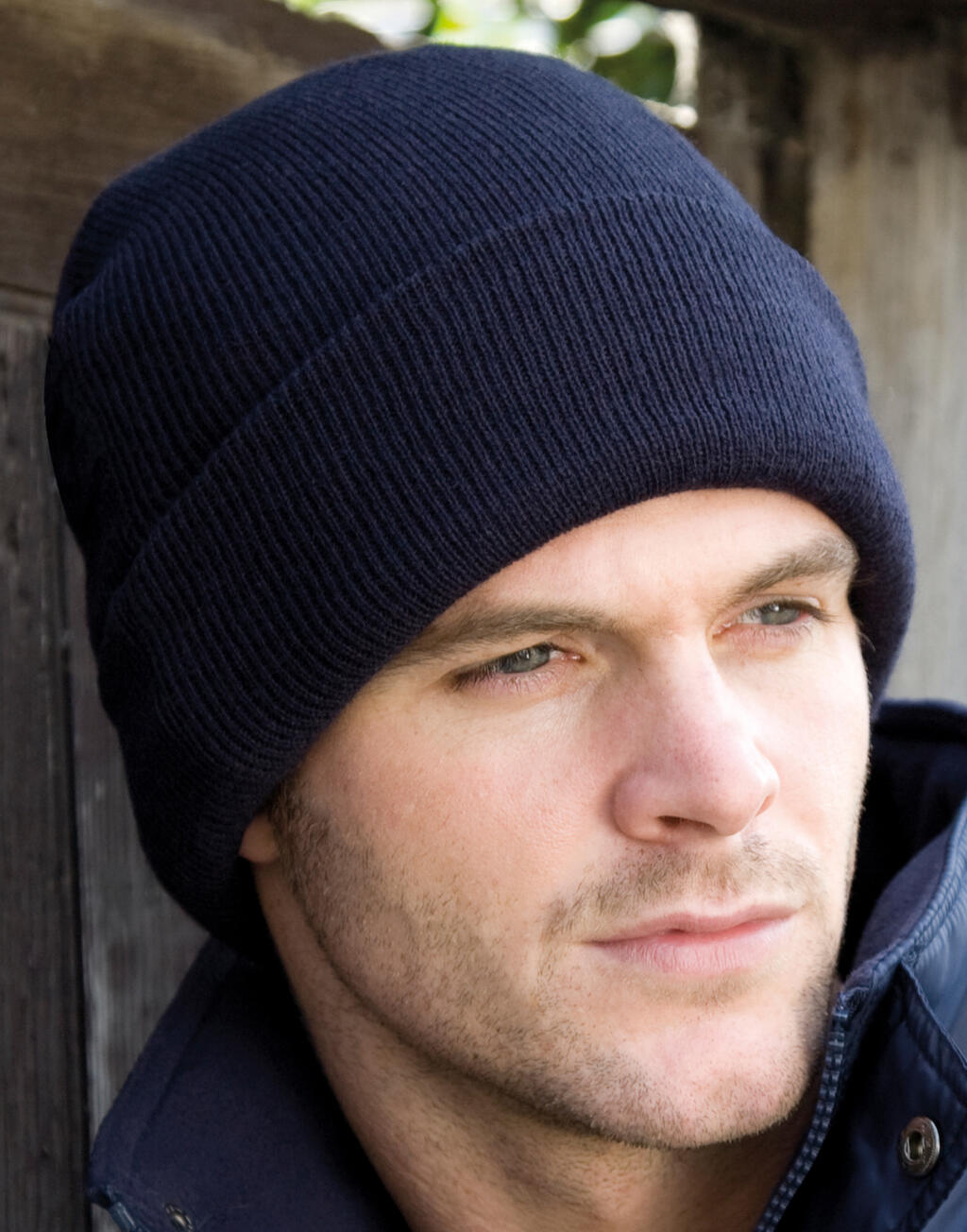  Heavyweight Thinsulate™ Woolly Ski Hat in Farbe Black
