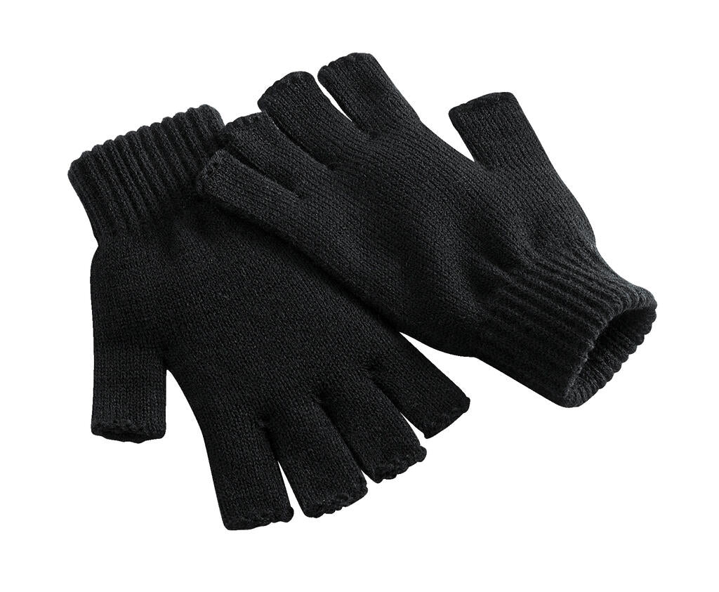  Fingerless Gloves in Farbe Black