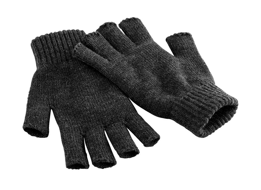  Fingerless Gloves in Farbe Charcoal