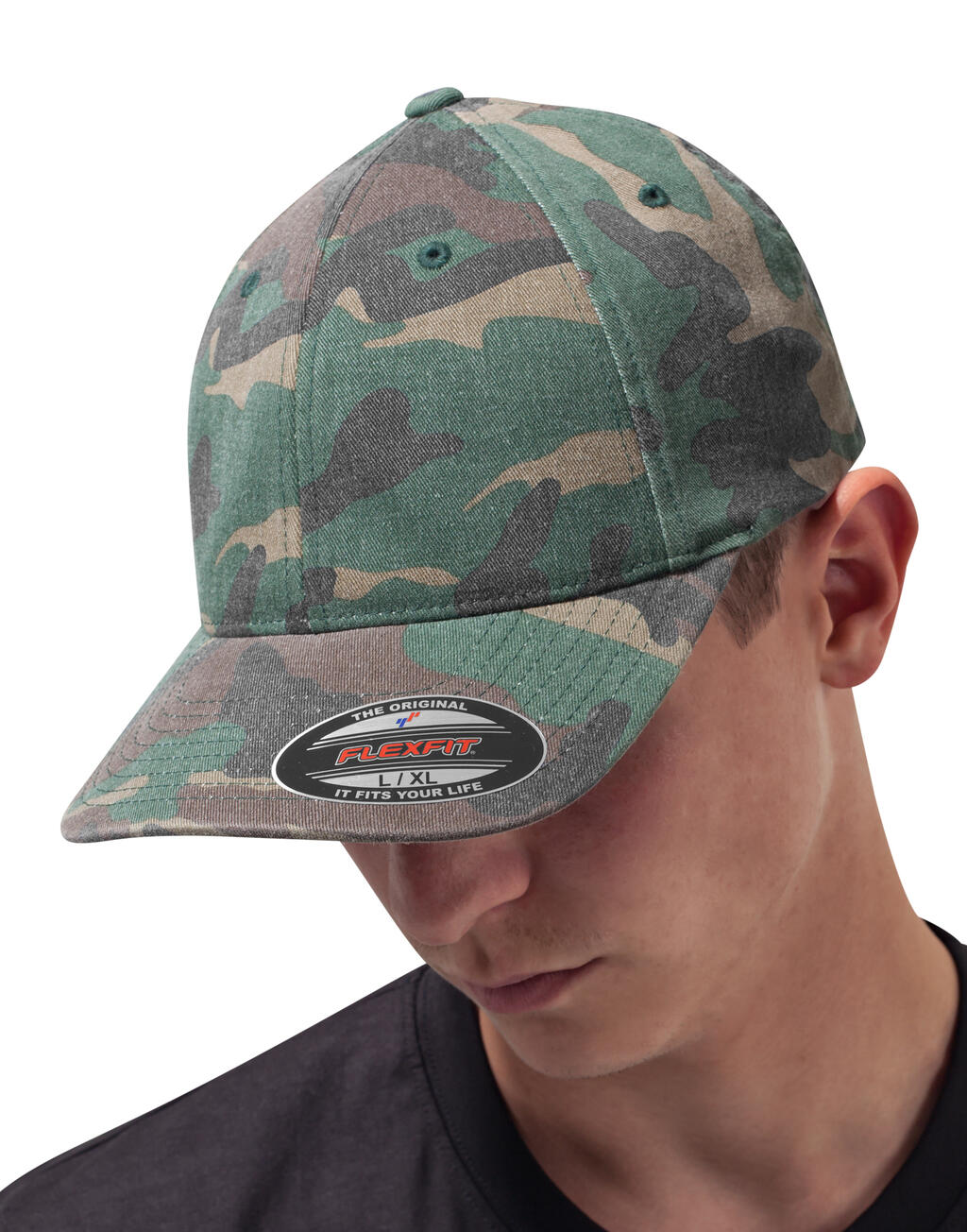 Flexfit Garment Washed Camo - ShirtStore