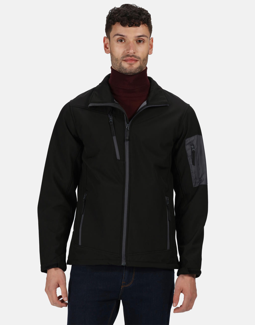  Arcola 3 Layer Softshell in Farbe Black/Seal Grey