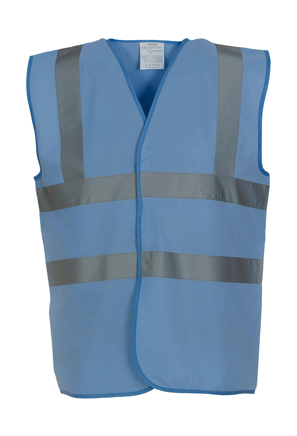  Fluo 2 Band+Brace Waistcoat in Farbe Sky Blue