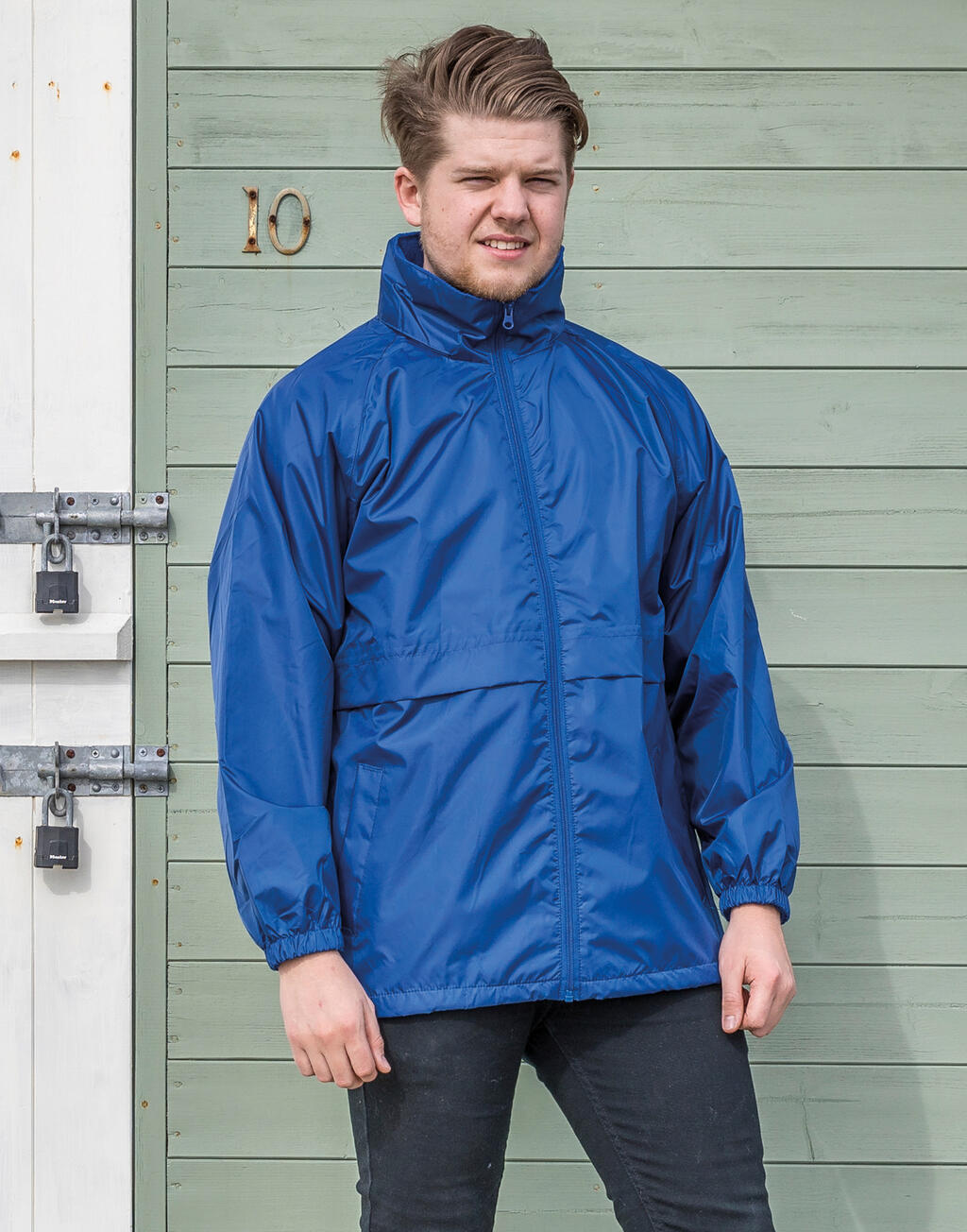  Core Adult Windcheater in Farbe Black