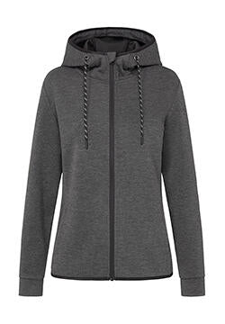  Recycled Scuba Jacket Women in Farbe Anthra Heather