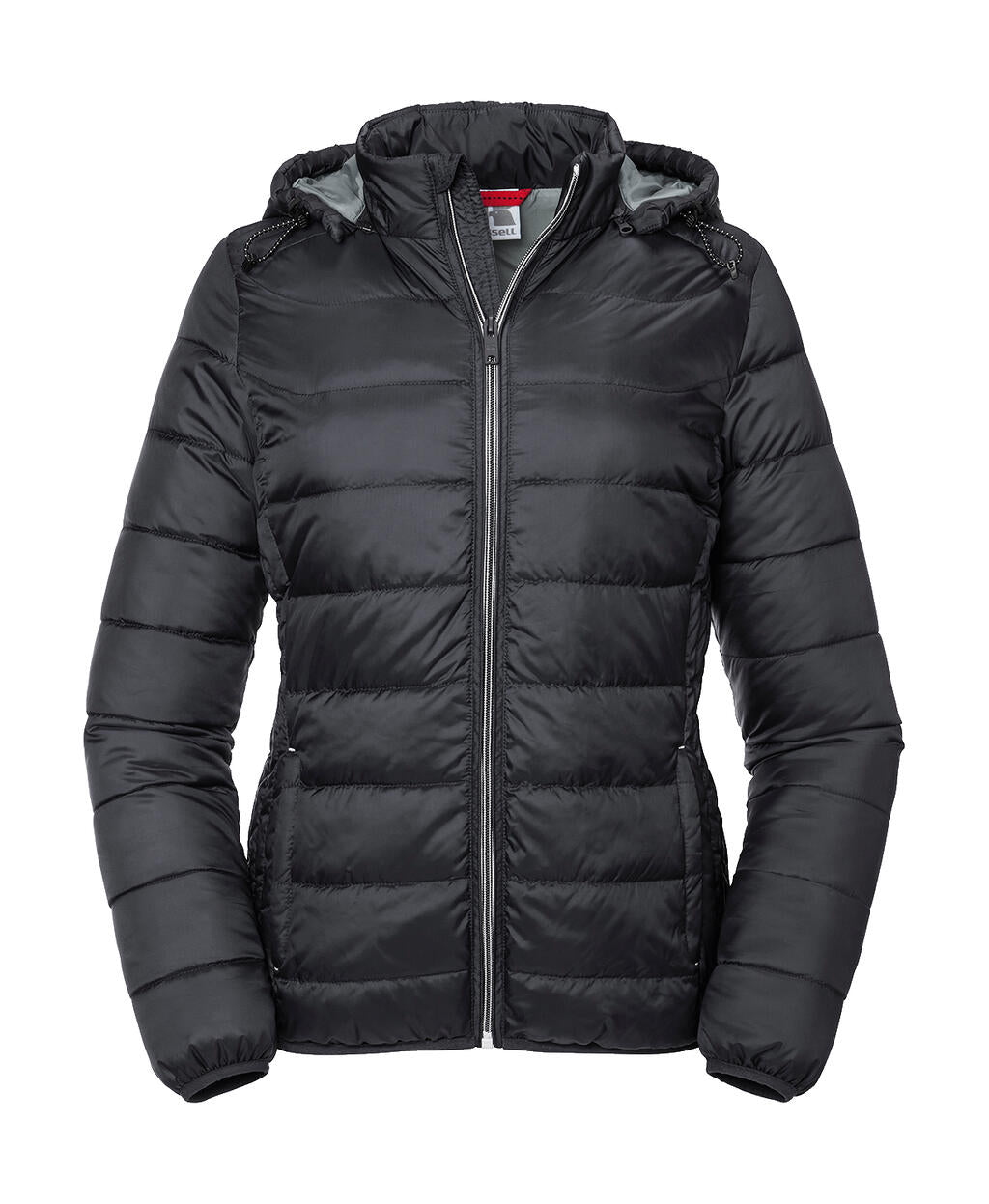  Ladies' Hooded Nano Jacket in Farbe Black