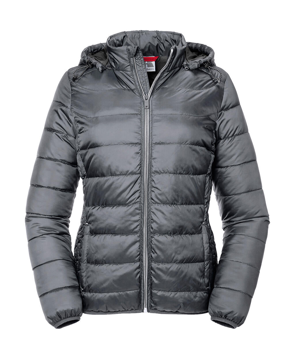  Ladies' Hooded Nano Jacket in Farbe Iron Grey