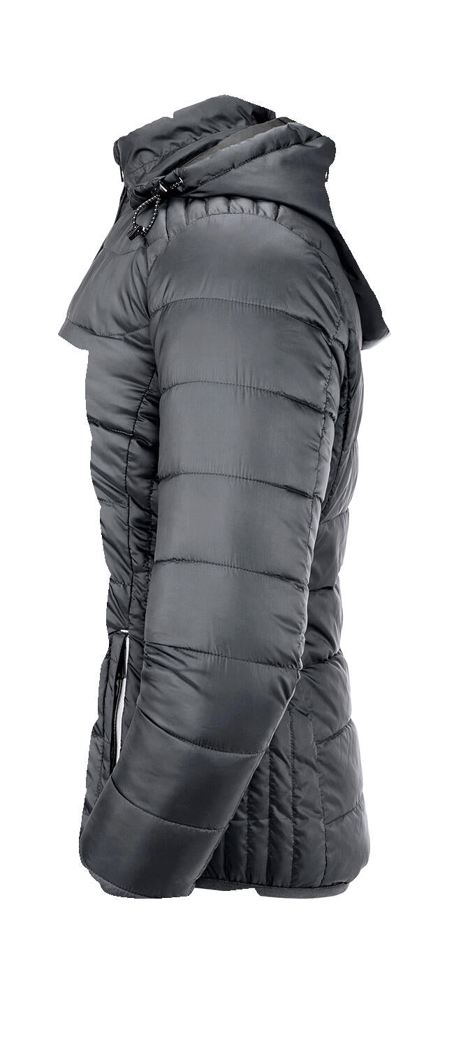 Ladies' Hooded Nano Jacket in Farbe Black