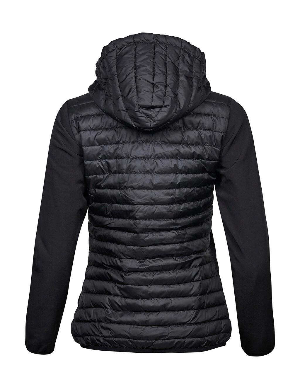  Ladies' Hooded Crossover Jacket in Farbe Black
