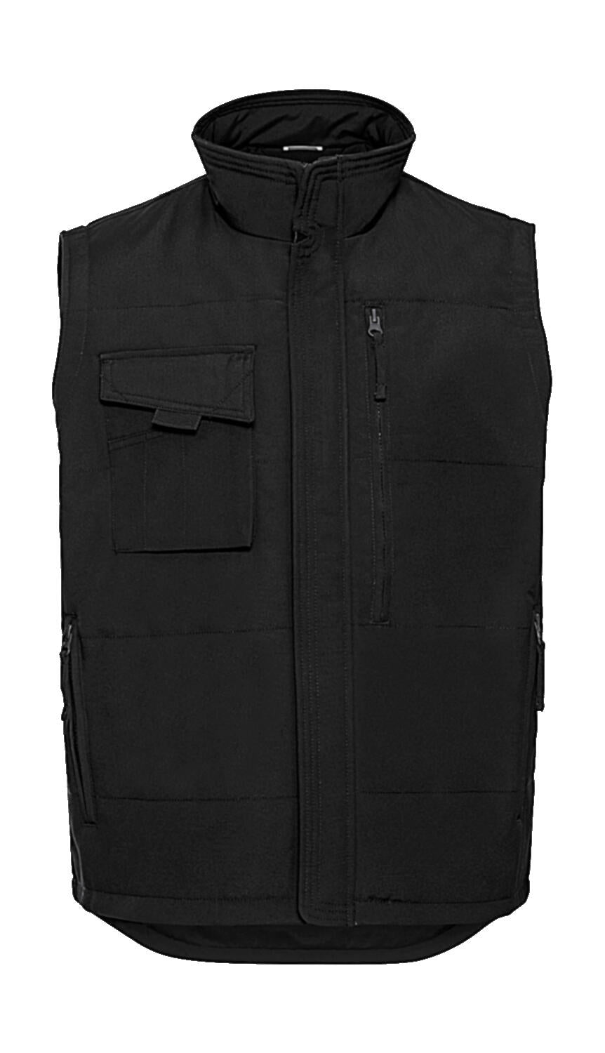  Heavy Duty Workwear Gilet in Farbe Black