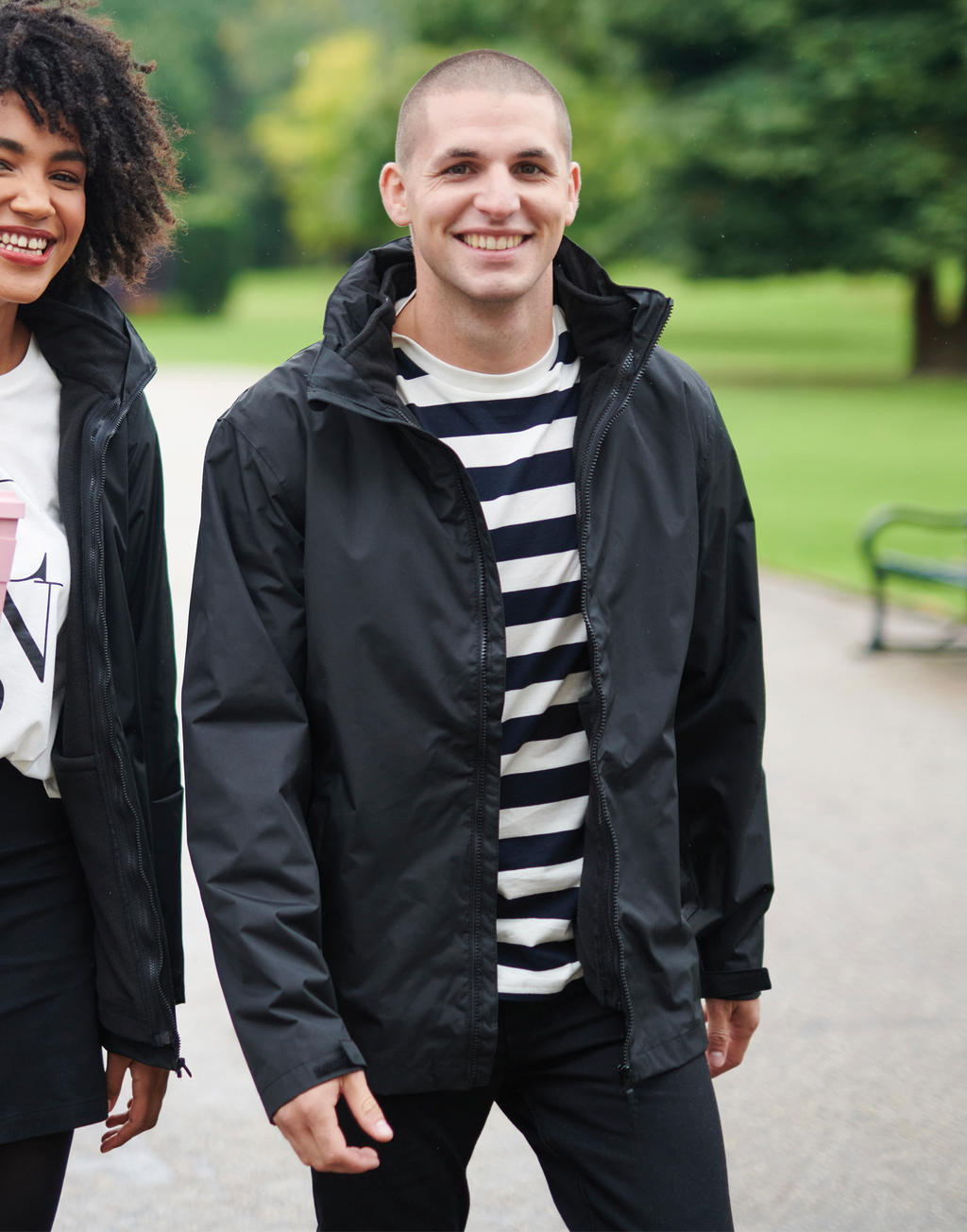  Classic 3-in-1 Jacket in Farbe Black