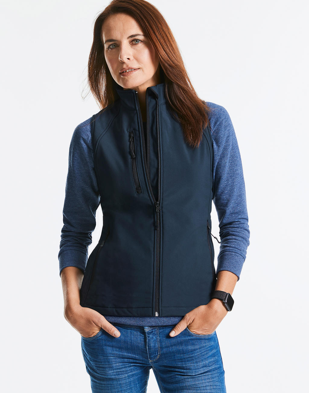  Ladies' Softshell Gilet  in Farbe Black