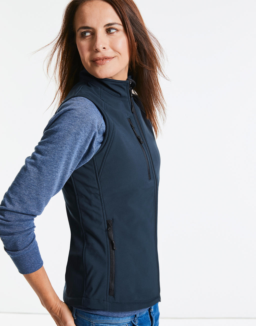  Ladies' Softshell Gilet  in Farbe Black