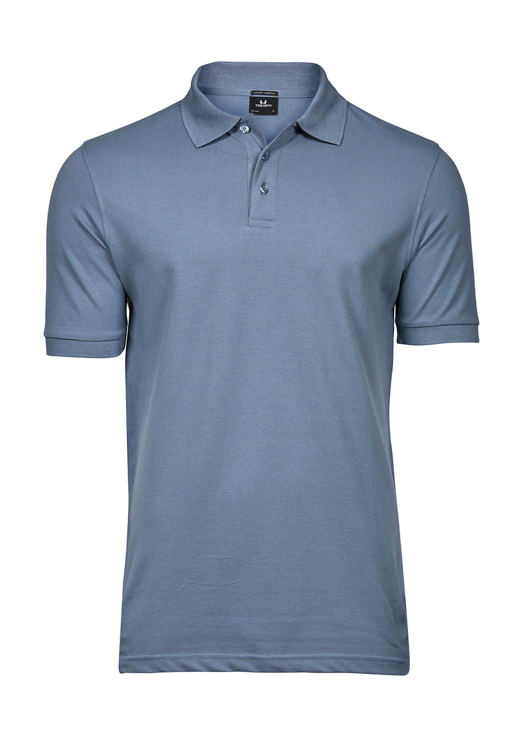  Luxury Stretch Polo in Farbe Flintstone