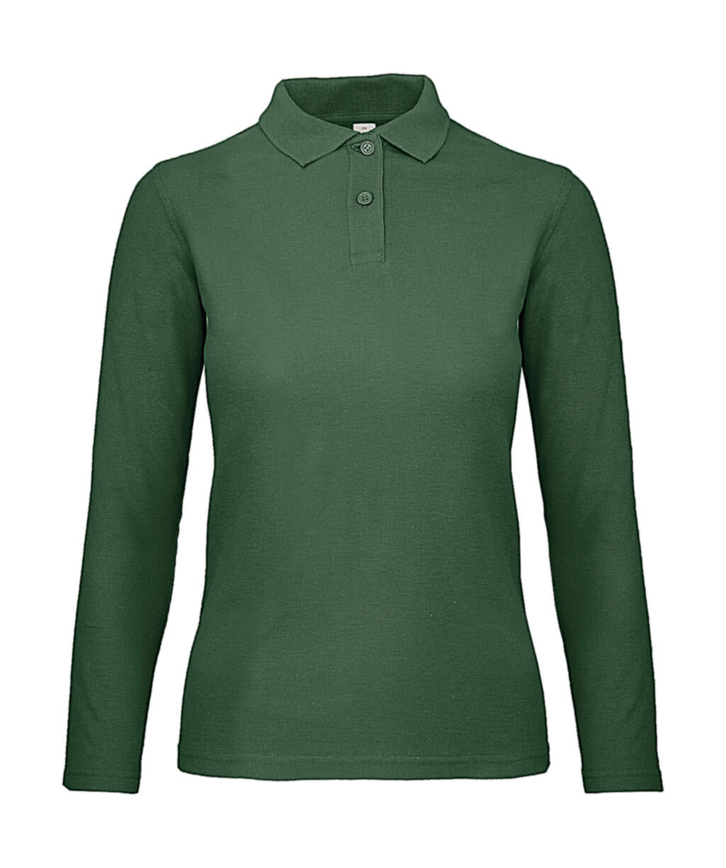  ID.001 LSL /women Polo in Farbe Bottle Green