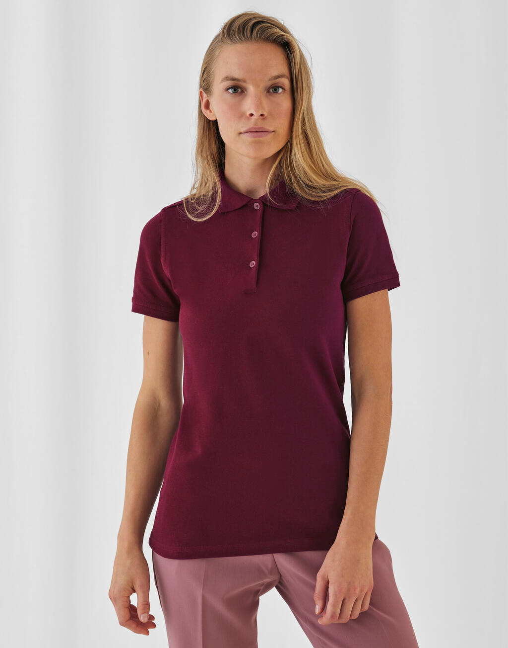  Safran Timeless/women Polo in Farbe White