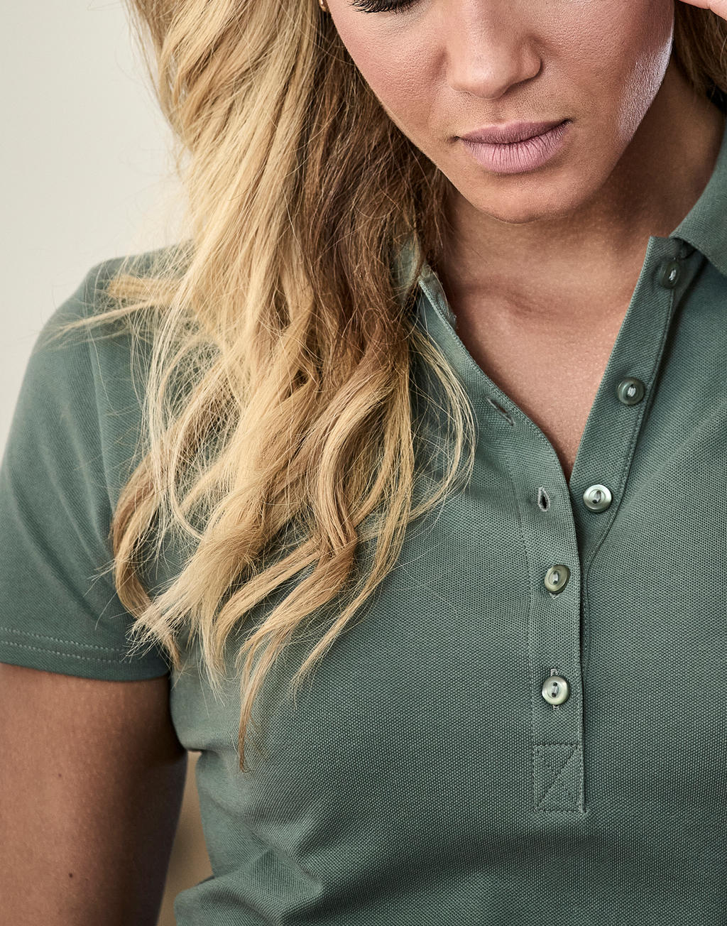  Ladies' Luxury Stretch Polo in Farbe White